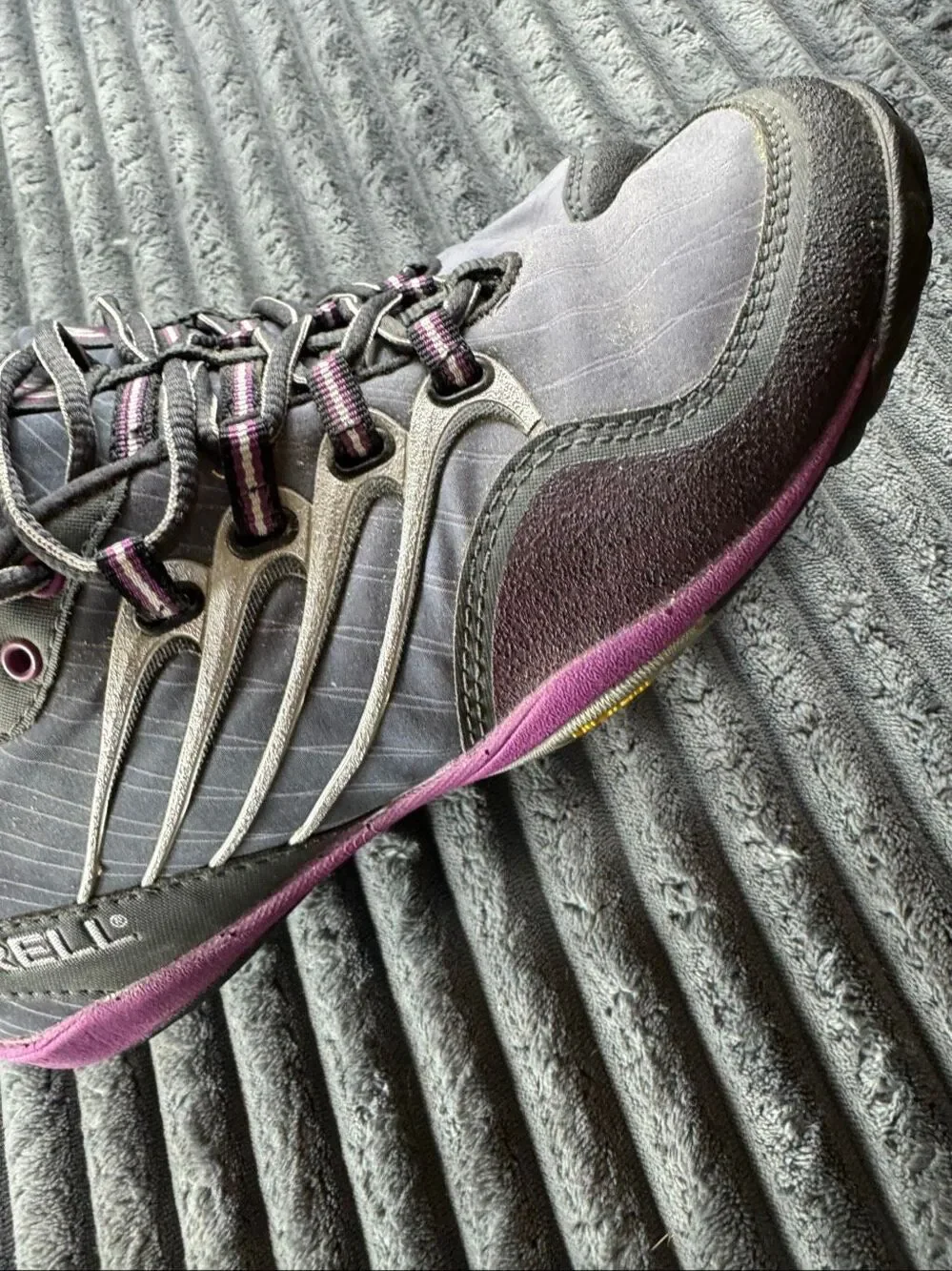 Merrell Womens Lithe Glove Dark Shadow Barefoot Running Shoes Size 7